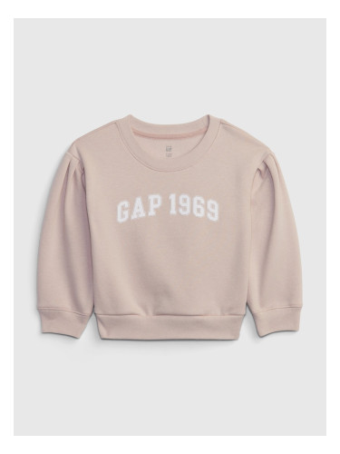 Light pink girls' sweatshirt GAP 1969