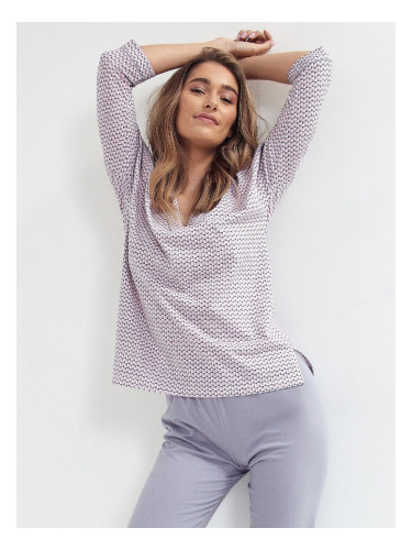 Pyjamas Cana 101 3/4 S-XL pink-grey