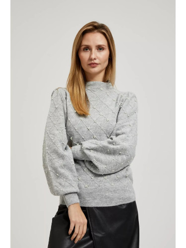 Sweater with fluffy sleeves