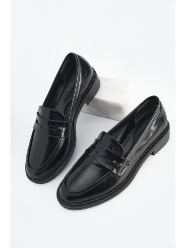 Marjin Women's Loafers Casual Shoes Celas Black Spreading