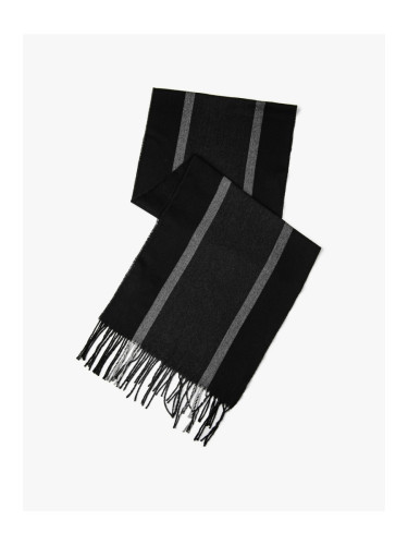 Koton Basic Weave Scarf Tasseled Color Block