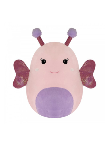 Плюшена възглавничка скуиши Пеперудка, 36 см