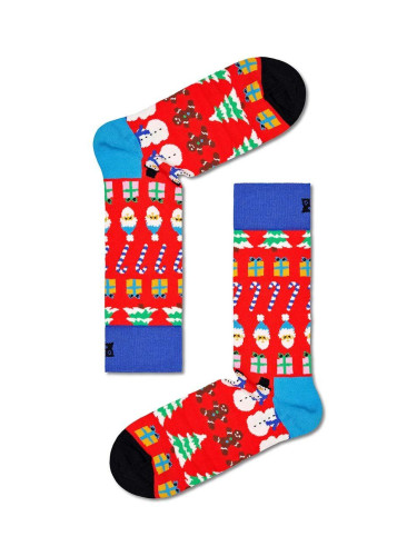 Чорапи Happy Socks All I Want For Christmas Sock в червено