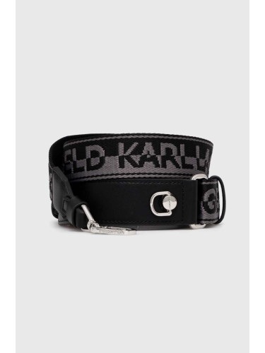 Каишка за чанта Karl Lagerfeld в черно
