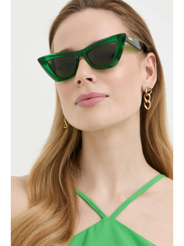 Слънчеви очила Bottega Veneta в зелено