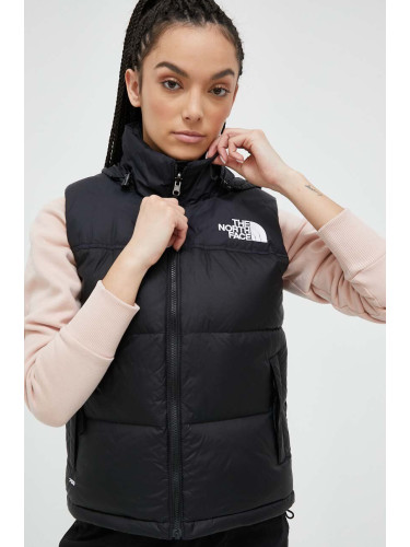 Елек The North Face 1996 RETRO NUPTSE VEST дамски в черно със зимна изолация