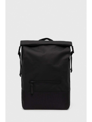 Раница Rains 14320 Backpacks в черно голям размер с изчистен дизайн