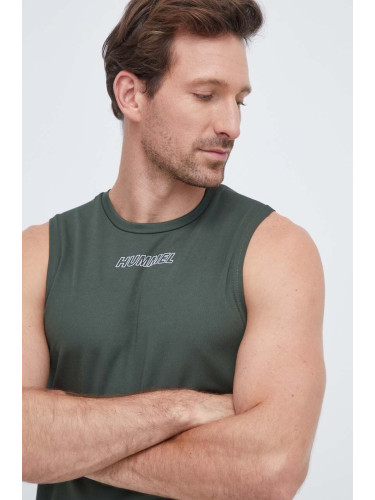 Тениска за трениране Hummel Flex в зелено