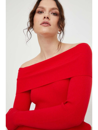 Пуловер Answear Lab дамски в червено