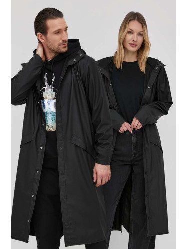 Яке Rains 18360 Longer Jacket в черно с преходна изолация