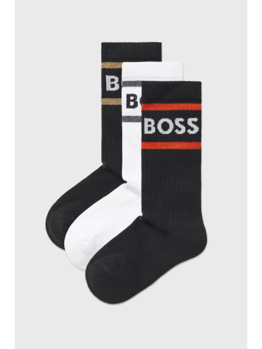 3PACK чорапи BOSS Rib Stripe
