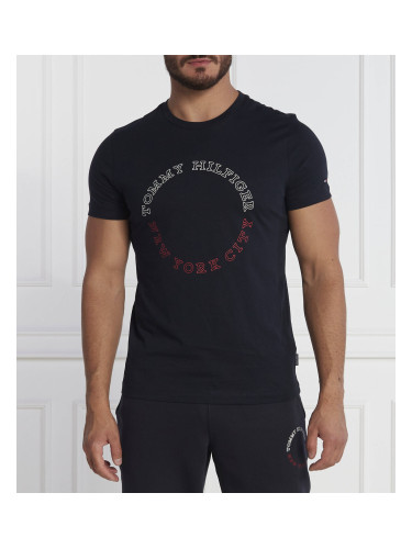 Мъжка тениска Tommy Hilfiger тъмно синя