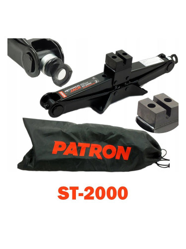 Крик механичен 2т, тип жаба, 110-390 мм повдигане, PATRON ST-2000