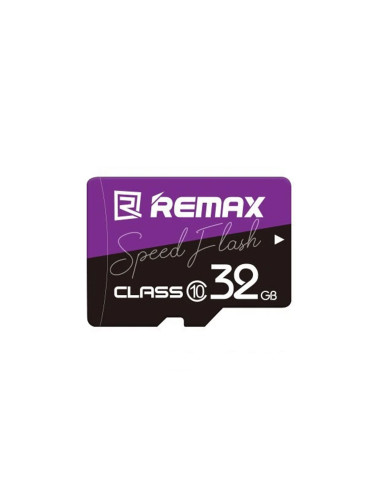 Карта памет Remax Speed Flash, Micro SD, 32GB, Class 10, UHS-1, Лилав - 62058