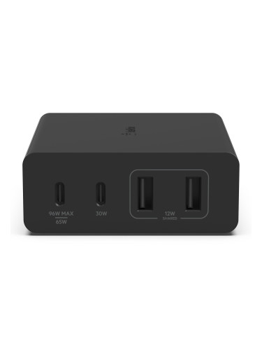 Зарядно устройство Belkin BoostCharge Pro, Gan, 4 порта/ USB-C x2 и USB-A x2/108W с кабел 2M, Черен WCH010vfBK