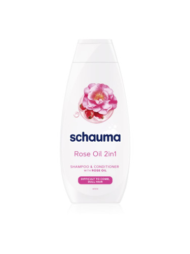Schwarzkopf Schauma Rose Oil шампоан и балсам 2 в1 за по-лесно разресване на косата 400 мл.