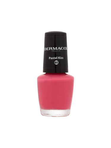 Dermacol Mini Pastel Лак за нокти за жени 5 ml Нюанс 03 Pastel Kiss