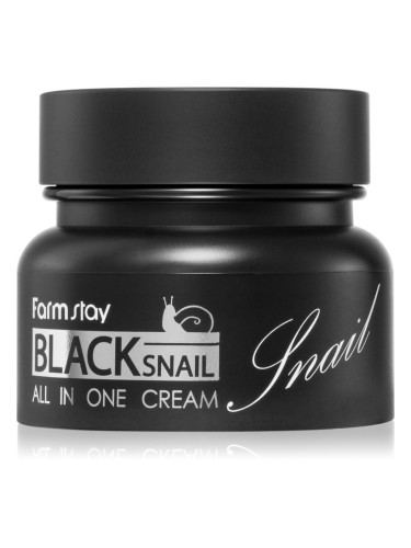 Farmstay Black Snail All-In One подхранващ крем за лице с екстракт от охлюви 100 мл.