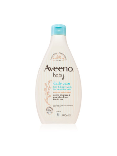 Aveeno Baby Hair&Body Wash детски шампоан за коса и тяло 400 мл.