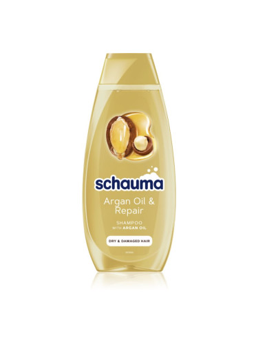 Schwarzkopf Schauma Argan Oil & Repair възстановяващ шампоан за суха и увредена коса 400 мл.