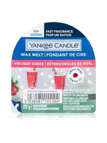 Yankee Candle Holiday Cheer восък за арома-лампа 22 гр.