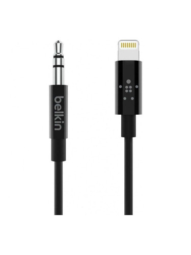 Кабел Belkin, аудио 3.5 mm/ Lightning AV10172bt03-BLK