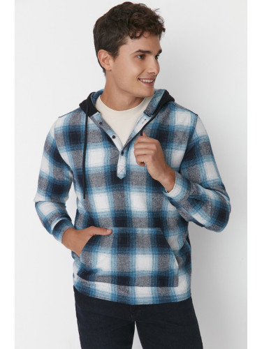 Мъжки пуловер Trendyol Checkered