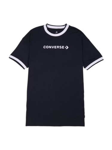 Converse WORDMARK TEE DRESS Дамска рокля, черно, размер