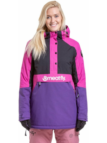 Meatfly Aiko Womens SNB and Ski Jacket Petunia/Black M Ски яке