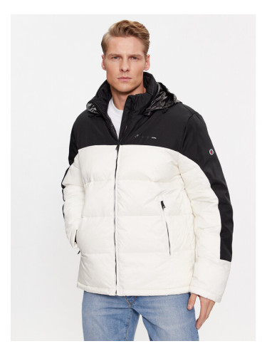 Champion Преходно яке Jacket 219191 Екрю Regular Fit