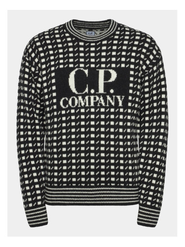 C.P. Company Пуловер 15CMKN230 A006634J Черен Regular Fit