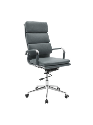 Мениджърски стол сив цвят