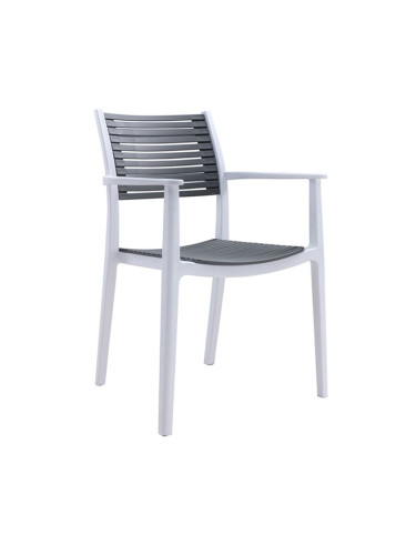 Стол бяло-сив цвят