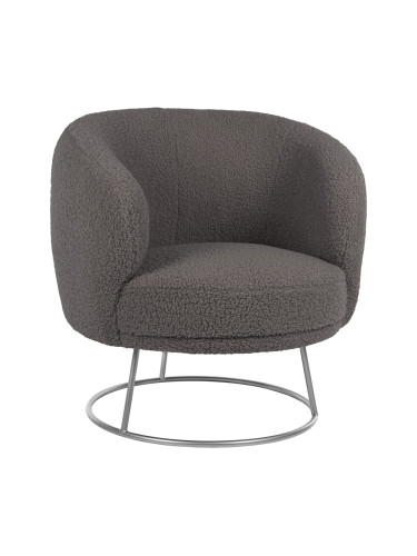 Кресло цвят сив-сребрист