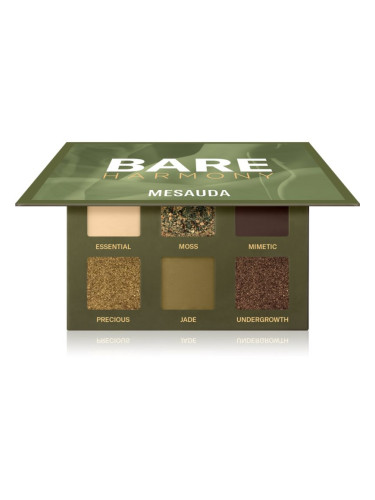 Mesauda Milano Bare Harmony палитра от сенки за очи цвят 205 Hidden Green 6x1 гр.