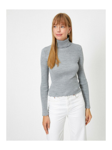 Koton жените сив водолазка основен пуловер