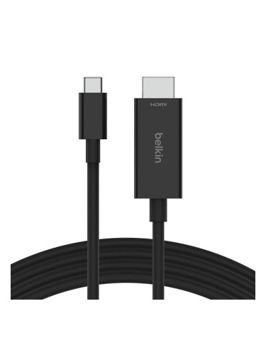 Кабел Belkin AVC012bt2MBK, от USB-C(м) към HDMI(м), 2m, черен