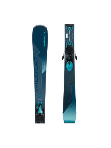 Elan WILDCAT 82 CX PS + ELW 11.0 GW Ски за ски спускане, тъмносин, размер