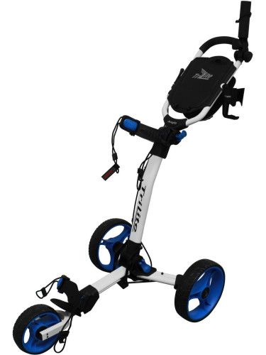 Axglo TriLite White/Blue Ръчна количка за голф