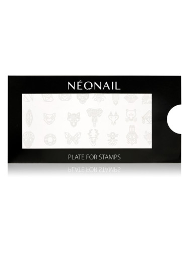 NEONAIL Stamping Plate шаблони за нокти тип 02 1 бр.