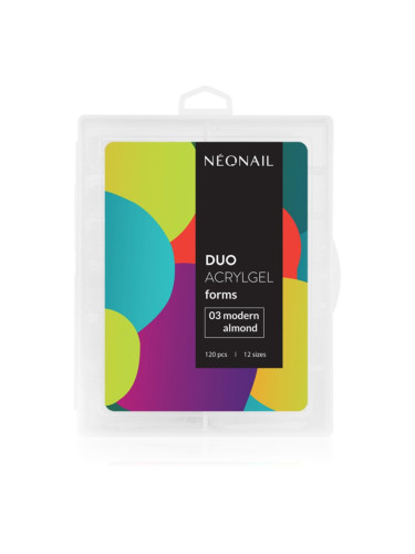 NEONAIL Duo Acrylgel Forms шаблони за нокти тип 03 Modern Almond 120 бр.