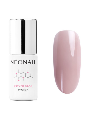 NEONAIL Cover Base Protein основен лак за нокти с гел цвят Soft Nude 7,2 мл.