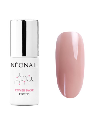 NEONAIL Cover Base Protein основен лак за нокти с гел цвят Cover Peach 7,2 мл.