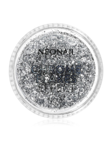 NEONAIL Effect Chrome Flakes блестящ прашец за нокти цвят No. 1 0,5 гр.