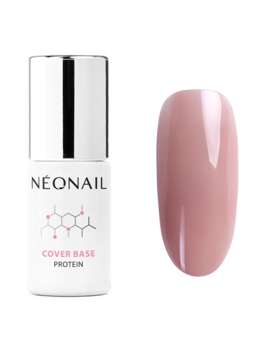 NEONAIL Cover Base Protein основен лак за нокти с гел цвят Pure Nude 7,2 мл.