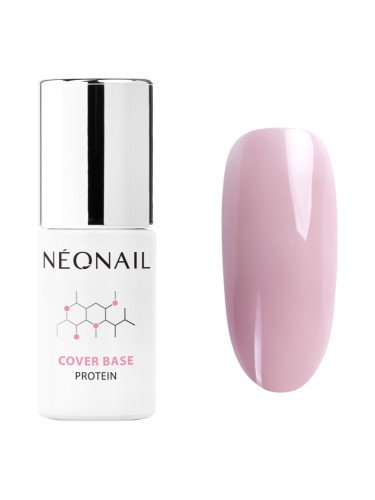 NEONAIL Cover Base Protein основен лак за нокти с гел цвят Light Nude 7,2 мл.