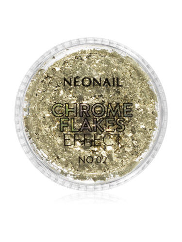 NEONAIL Effect Chrome Flakes блестящ прашец за нокти цвят No. 2 0,5 гр.