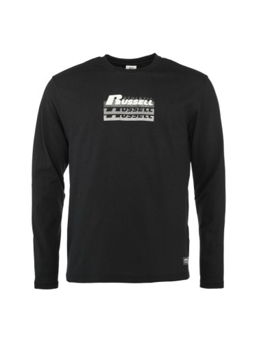 Russell Athletic LONG SLEEVE TEE SHIRT M Мъжка тениска, черно, размер