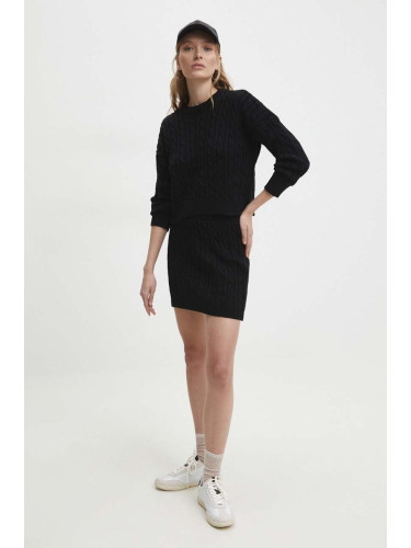 Комплект пуловер и пола Answear Lab в черно