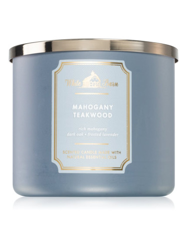 Bath & Body Works Mahogany Teakwood ароматна свещ 411 гр.